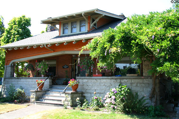 D.W. Merrill Arts & Crafts House (c1912) (1134 Washington St. SW). Albany, OR. Style: Craftsman Bungalow.