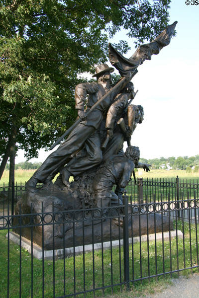 North Carolina monument on Seminary Ridge at Gettysburg National Military Park. Gettysburg, PA.