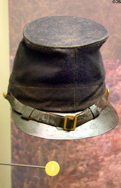 Union forage cap of Maine infantry at Gettysburg NPS Museum. Gettysburg, PA.