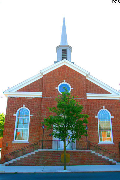 Presbyterian Church attended by Abraham Lincoln (Nov. 19, 1863) on day of Gettysburg address & by Dwight D. Eisenhower (1961-9). Gettysburg, PA.