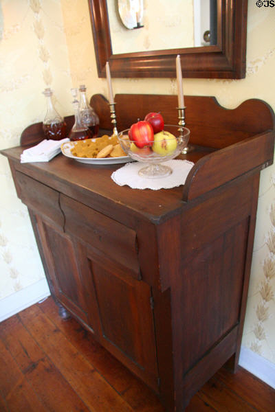 Sideboard at Shriver House Museum. Gettysburg, PA.