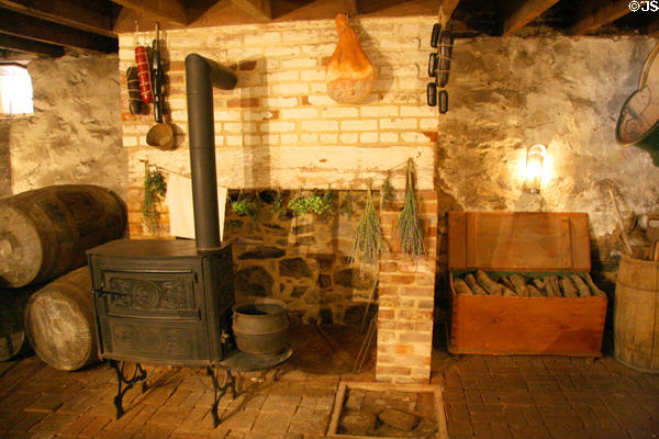 Basement cooking area at Shriver House Museum. Gettysburg, PA.