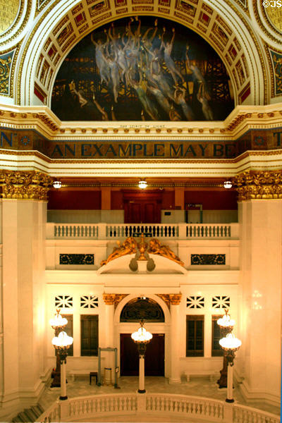 Rotunda murals in Pennsylvania Capitol. Harrisburg, PA.