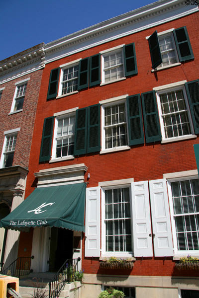 Lafayette Club (former Philip Albright Small House) (1839) (59 E. Market St.). York, PA.