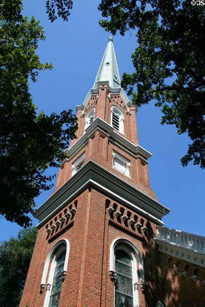 Steeple of First Presbyterian Church of York. York, PA.
