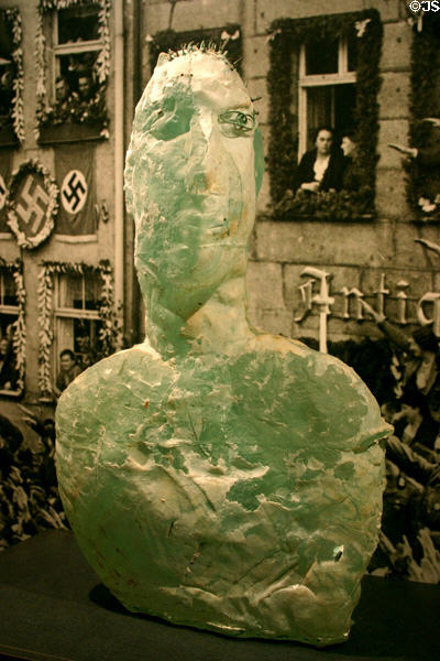Statue to Dietrich Bonhoeffer who saved many German Jews from the Nazis by Hank Murta Adams at National Liberty Museum. Philadelphia, PA.
