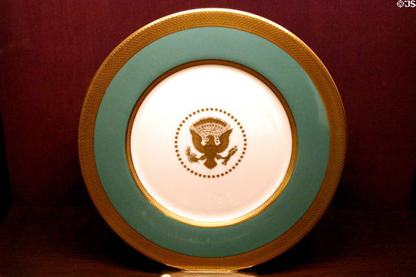 Harry S. Truman Presidential porcelain in Liberty Museum. Philadelphia, PA.