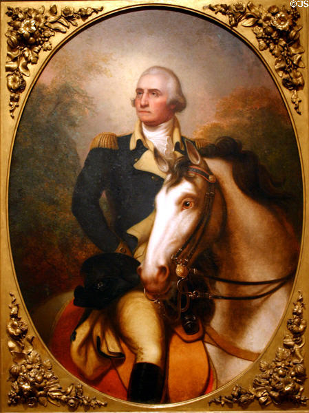 Portrait of George Washington (1848) by Rembrandt Peale in National Portrait Gallery. Philadelphia, PA.