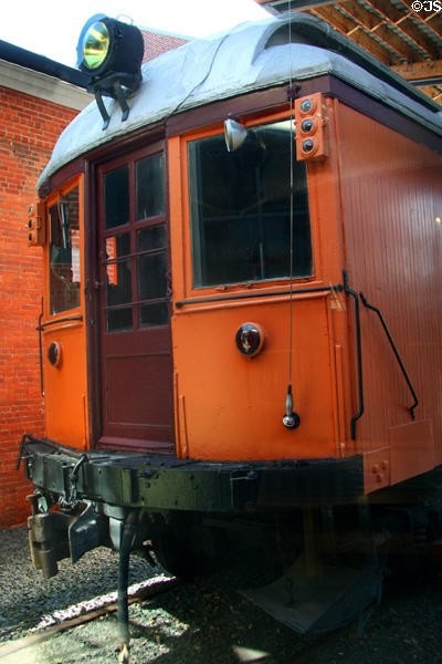 Car 401 (1907) from Philadelphia & Western Railway by St. Louis Car Co. at Lackawanna County Trolley Museum. Scranton, PA.