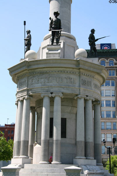 Base of Scranton Civil War Monument. Scranton, PA.