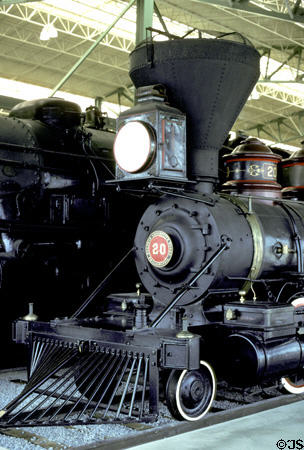 The Tahoe steam locomotive (1875) built in Philadelphia at Railroad Museum of Pennsylvania. Strasburg, PA.