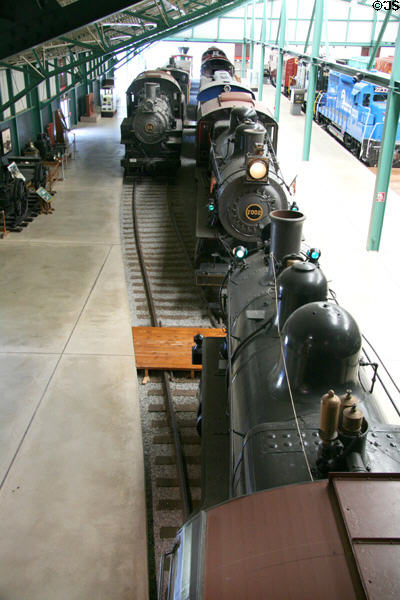 Collection of locomotives at Railroad Museum of Pennsylvania. Strasburg, PA.