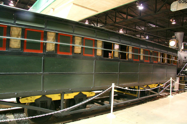 Camden & Amboy Railroad passenger car (1836) Railroad Museum of Pennsylvania. Strasburg, PA.