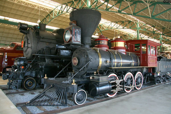 Virginia & Truckee Railroad steam locomotive Tahoe #20 (1875) by Baldwin Locomotive Works at Railroad Museum of Pennsylvania. Strasburg, PA.
