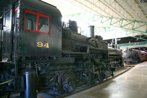 Switcher steam locomotive PRR #94 (1917) at Railroad Museum of Pennsylvania. Strasburg, PA. On National Register.