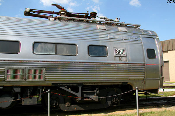 Electrified snack car coach #860 at Railroad Museum of Pennsylvania. Strasburg, PA.