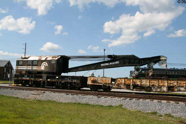 Conrail railroad crane at Railroad Museum of Pennsylvania. Strasburg, PA.