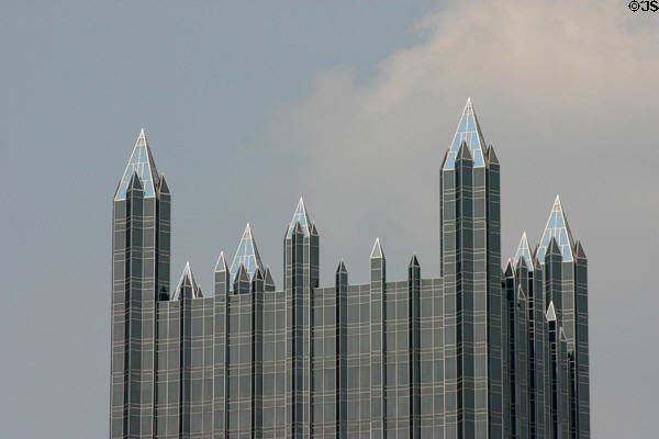 Crown of One PPG Place. Pittsburgh, PA.