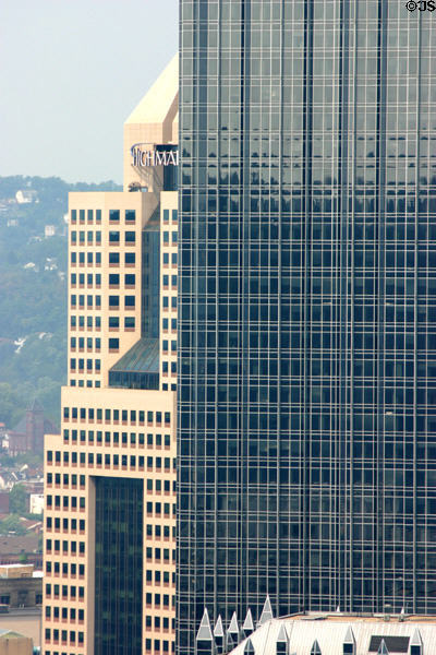 Fifth Avenue Place behind & One PPG Place. Pittsburgh, PA.