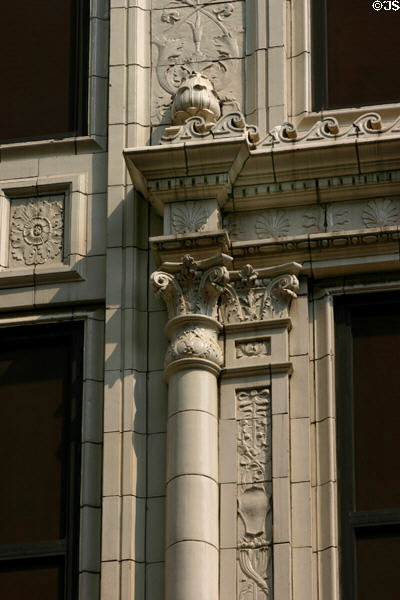 Tile columns on Kaufmann's Department Store. Pittsburgh, PA.