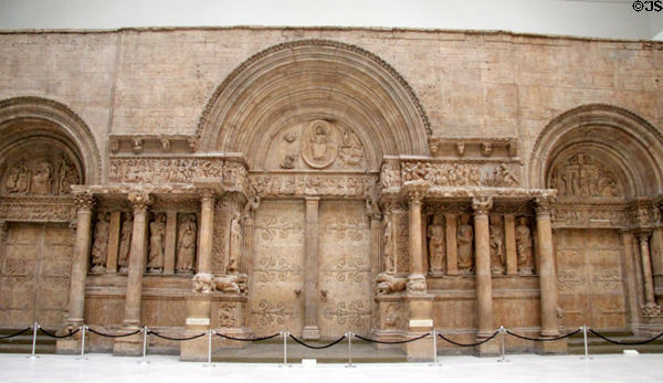 Reproduced Romanesque church in Hall of Architecture at Carnegie Museum. Pittsburgh, PA.