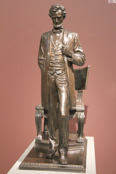 Abraham Lincoln: The Man bronze statue (1884-7, cast 1912) by Augustus Saint-Gaudens at Carnegie Museum of Art. Pittsburgh, PA.