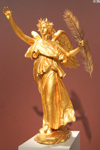 Victory, gilded bronze statue (1892-1903) by Augustus Saint-Gaudens at Carnegie Museum of Art. Pittsburgh, PA.