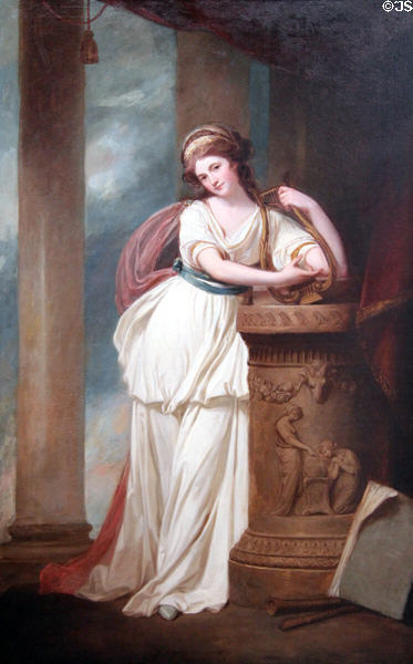 The Honorable Mrs. Trevor (Viscountess Hampden) painting (1779-80) by George Romney at Carnegie Museum of Art. Pittsburgh, PA.