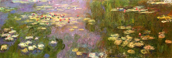 Water Lilies (Nymphéas) painting (c1915-26) by Claude Monet at Carnegie Museum of Art. Pittsburgh, PA.