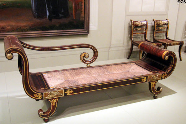 Parlor suite from PicNic mansion of Pittsburgh (c1825) prob. from New York City or Philadelphia at Carnegie Museum of Art. Pittsburgh, PA.