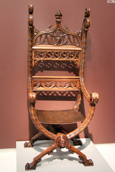 Chair (1893) by G. Fisseux of France at Carnegie Museum of Art. Pittsburgh, PA.