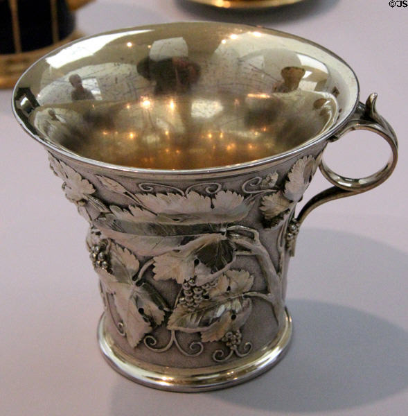 Silver Homer Cup (1844) by Benjamin Schlick & made by Elkington & Co. of Britain at Carnegie Museum of Art. Pittsburgh, PA.