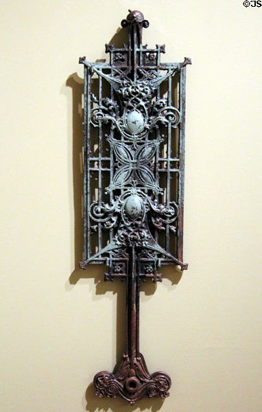 Painted iron baluster panel for Carson, Pirie, Scott department store (1898-9) by Louis H. Sullivan at Carnegie Museum of Art. Pittsburgh, PA.