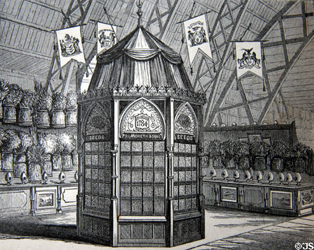 D. Landreth & Sons Seed Exhibit in Agricultural Hall at Centennial Exposition. Philadelphia, PA.