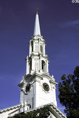 First Unitarian Church (1816) (One Benevolent St.). Providence, RI. Architect: John Holden Greene.