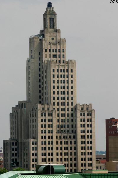 Bank of America Building (former Industrial Trust Company) (1928) (26 floors) (Westminster St.). Providence, RI. Style: Art Deco. Architect: Walker & Gillette.