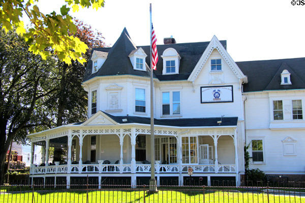Elks Club/Parkgate (1879-81) (141 Pelham St.) on former site of U.S. Naval Academy during Civil War. Newport, RI. Style: Queen Anne.