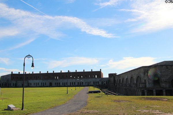 Fort Adams (1824-57) now a State Park. Newport, RI.