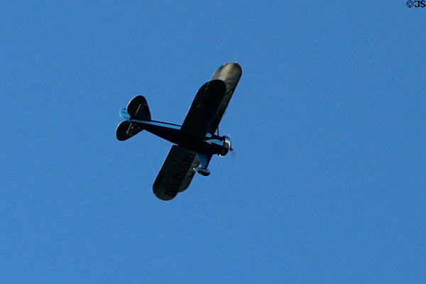 Biplane over Narragansett Bay. Newport, RI.