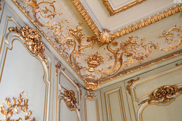 Breakfast Room Rococo ceiling detail at The Breakers. Newport, RI.