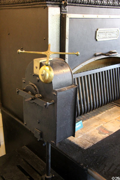 Clockwork mechanism on kitchen range by Duparquet, Huot & Moneuse Co. at The Breakers. Newport, RI.