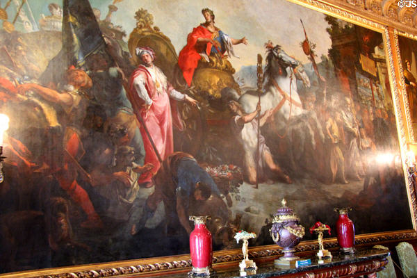 Triumph of Scipio painting (c1706) by Pagani in dining room at The Elms. Newport, RI.