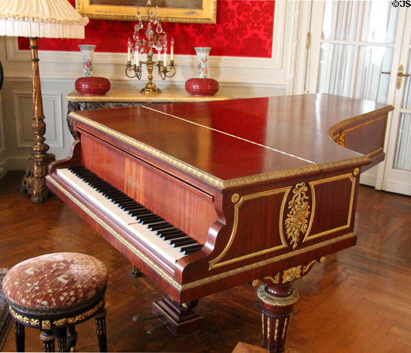 Erard Grand piano in Sitting Room at The Elms. Newport, RI.