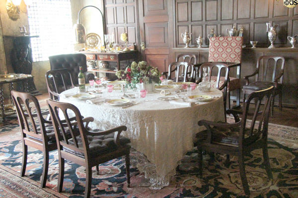 Dining Room (1881) by Stanford White at Kingscote. Newport, RI.