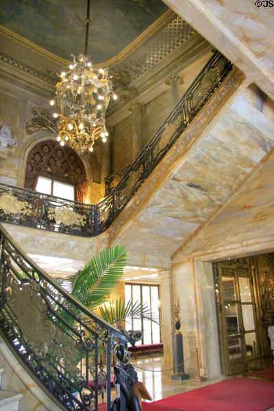 Staircase at Marble House. Newport, RI.