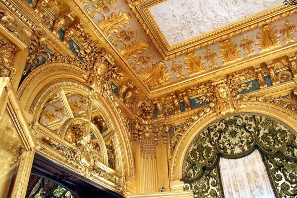 Gold Room ceiling detail at Marble House. Newport, RI.