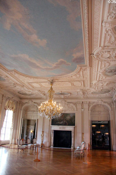 Drawing Room with painted ceiling skyscape at Rosecliff. Newport, RI.
