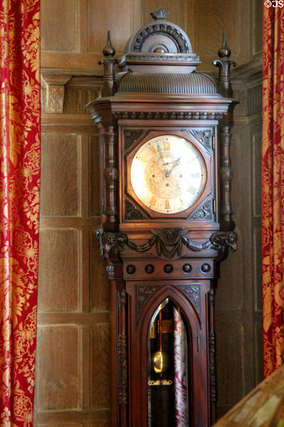 Sitting room tall clock at Rosecliff. Newport, RI.