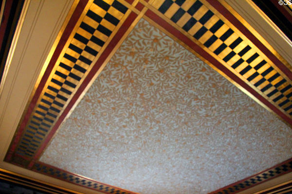 Ceiling design at Chateau-sur-Mer. Newport, RI.
