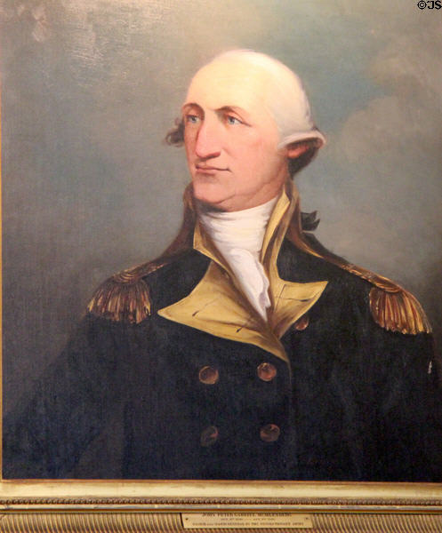 Portrait of John Peter Gabriel Muhlenberg (1746-1807) Pastor & Major General in the Revolutionary Army at Chepstow. Newport, RI.